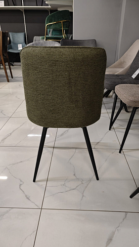 Стул на металлокаркасе Texas 4 поворотный темно-серый / черный из шоурума 8